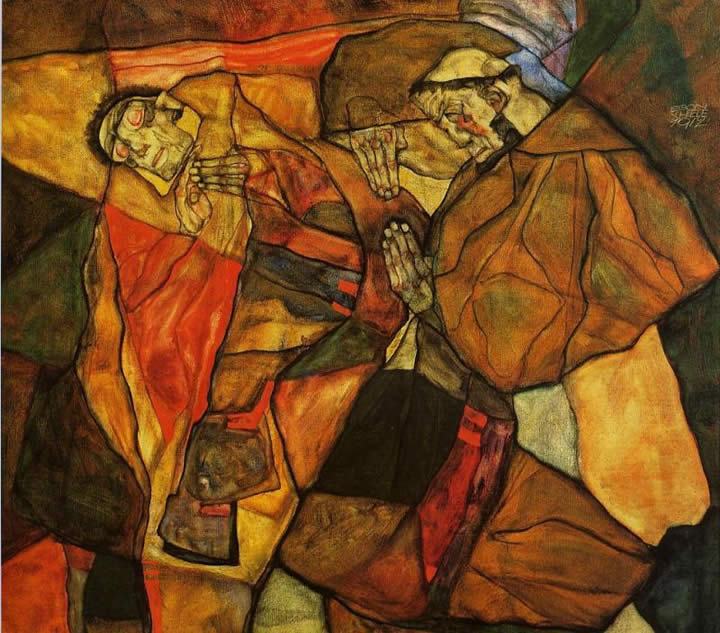 Egon Schiele Agony _The Death Struggle